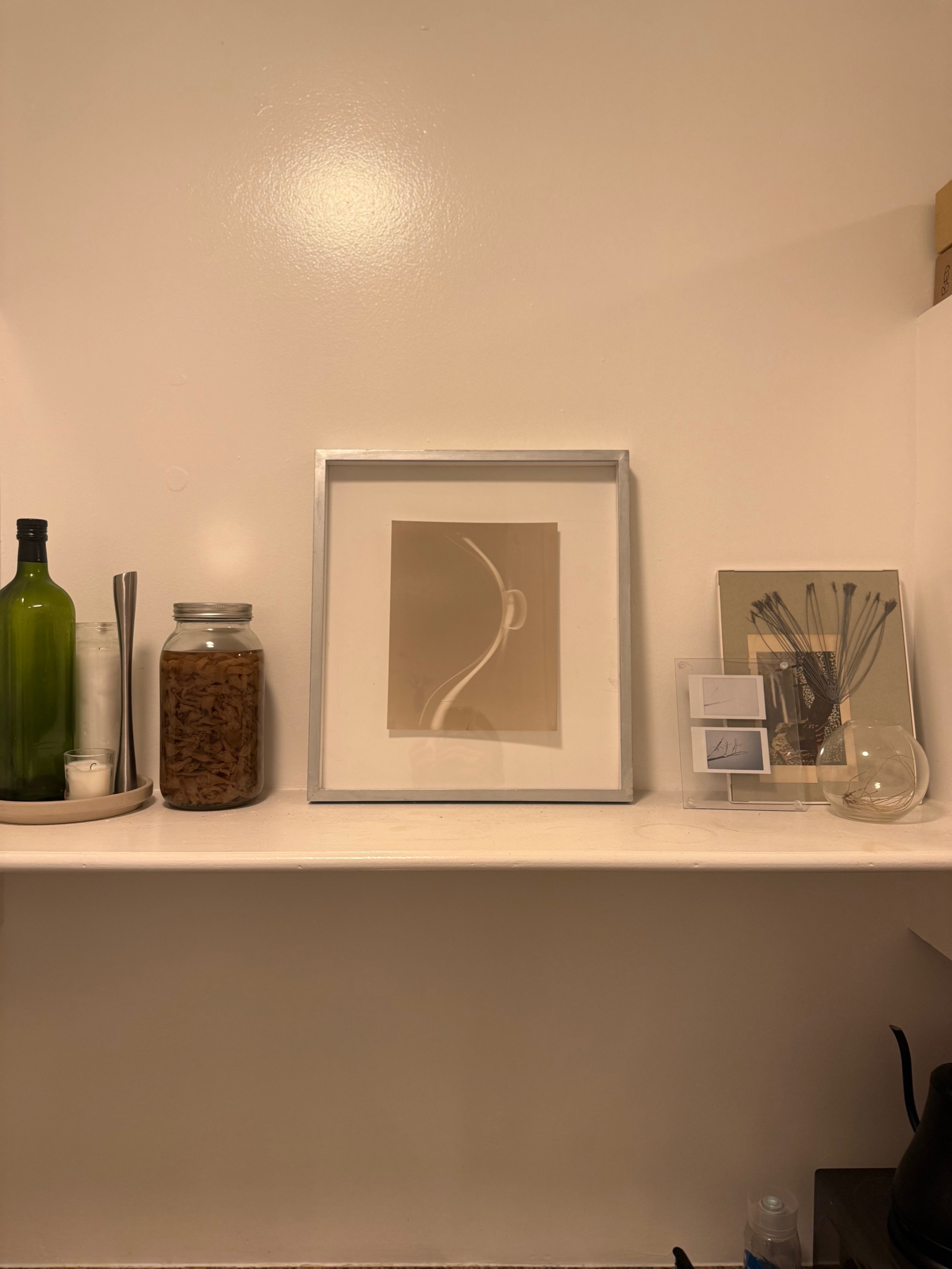 rosé print in frame made by my dad